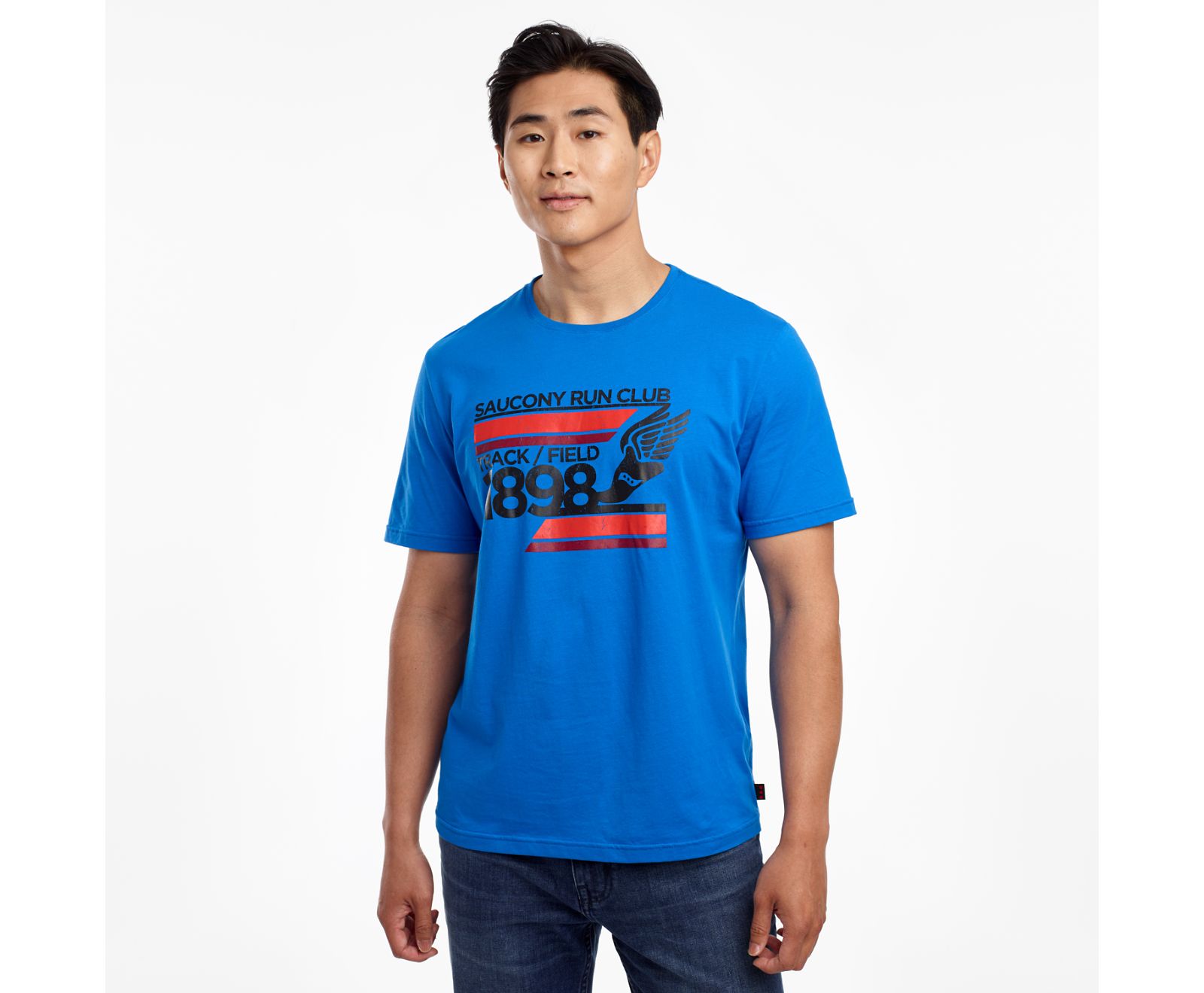 Camisas Saucony Rested Corta Sleeve Hombre Azules | México 628RVDW